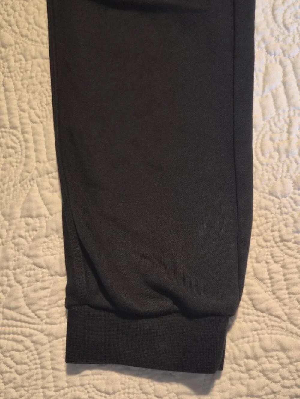 Nike Kids Black Jogger Sweatpants with White Swoosh